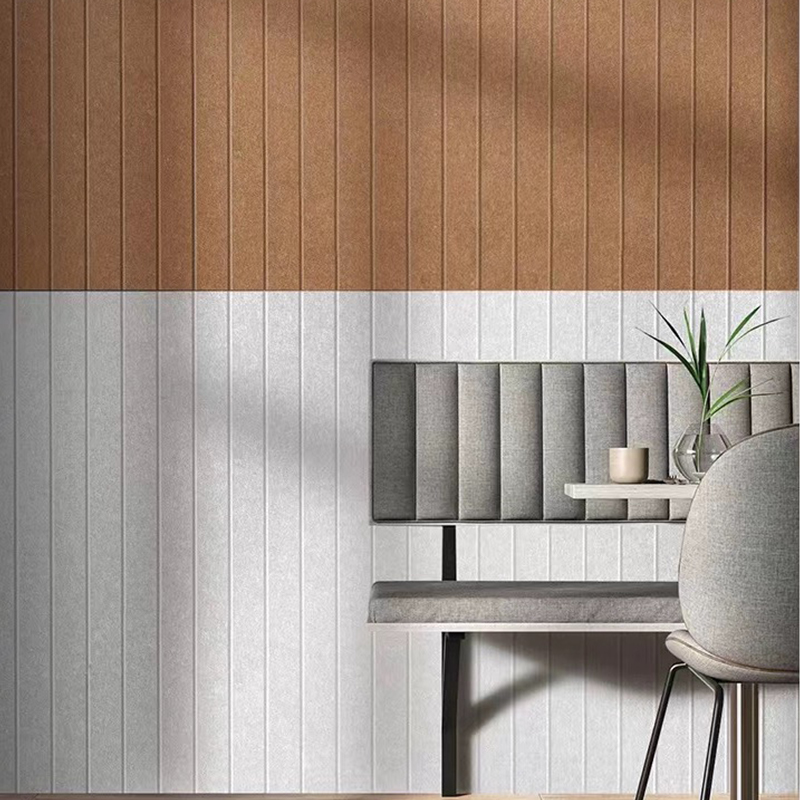 Material ECO reciclado 100% Painel acústico de fibra de poliéster de feltro para animais de estimação Mudo resistente a chamas Fabricação de folhas de painel acústico de parede