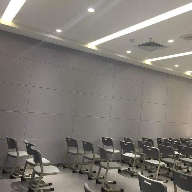 Placa de absorção de som de fibra de poliéster ranhurada resistente ao fogo, para tratamento acústico de cinema/KTV