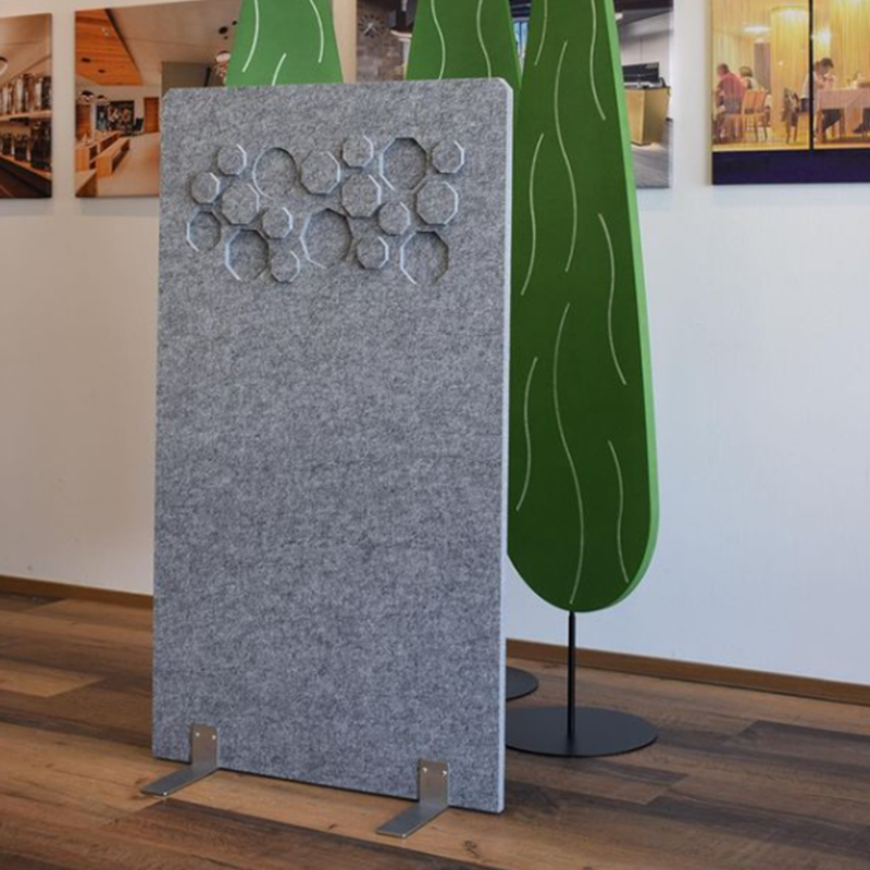 Painéis acústicos ecológicos para divisórias de escritório, divisórias de sala embrulhadas em tecido, design de interiores comercial