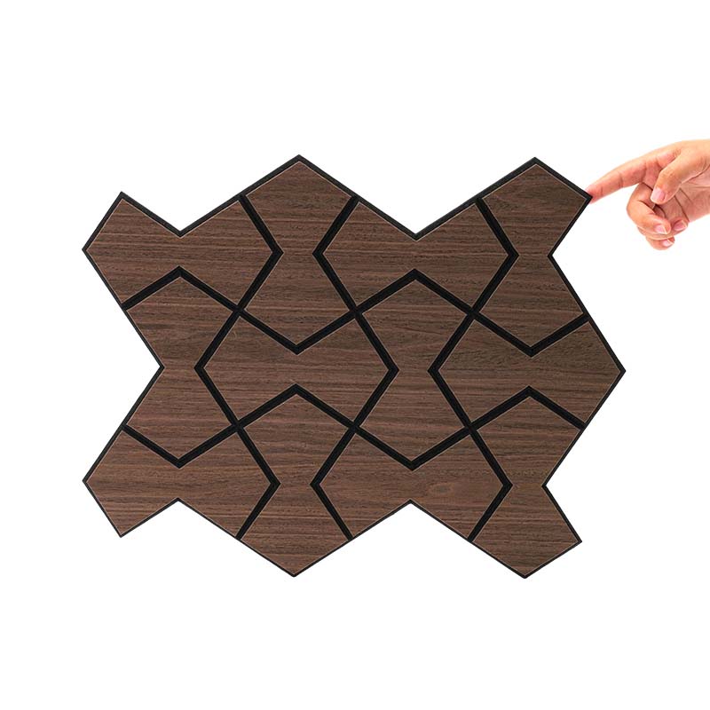 Painéis de parede de ripas de folheado de madeira acústica Spesonic para decoração de paredes e tetos interiores