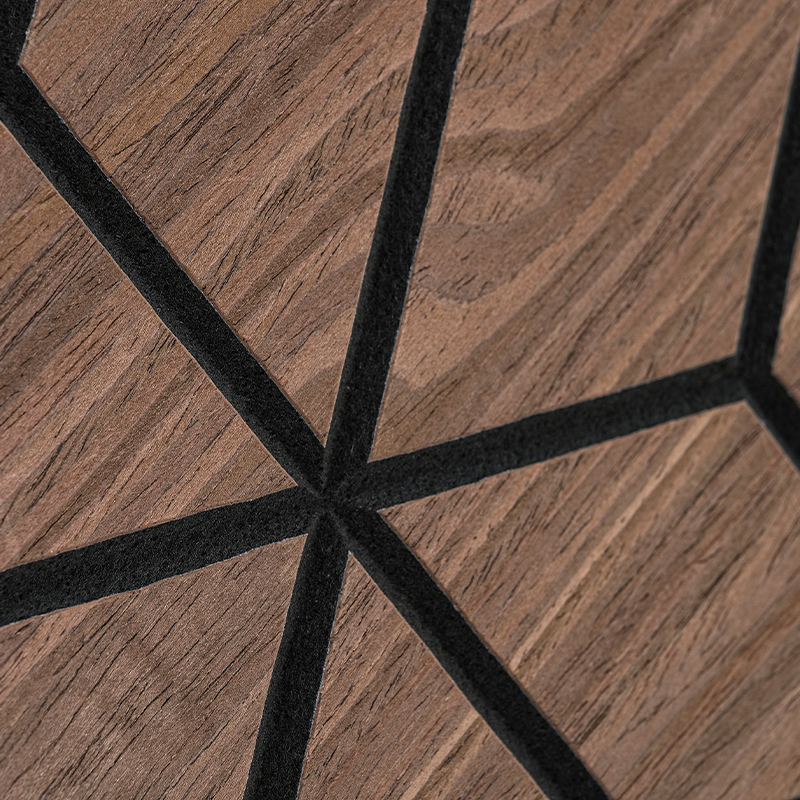 Painéis de parede de ripas de folheado de madeira acústica Spesonic para decoração de paredes e tetos interiores