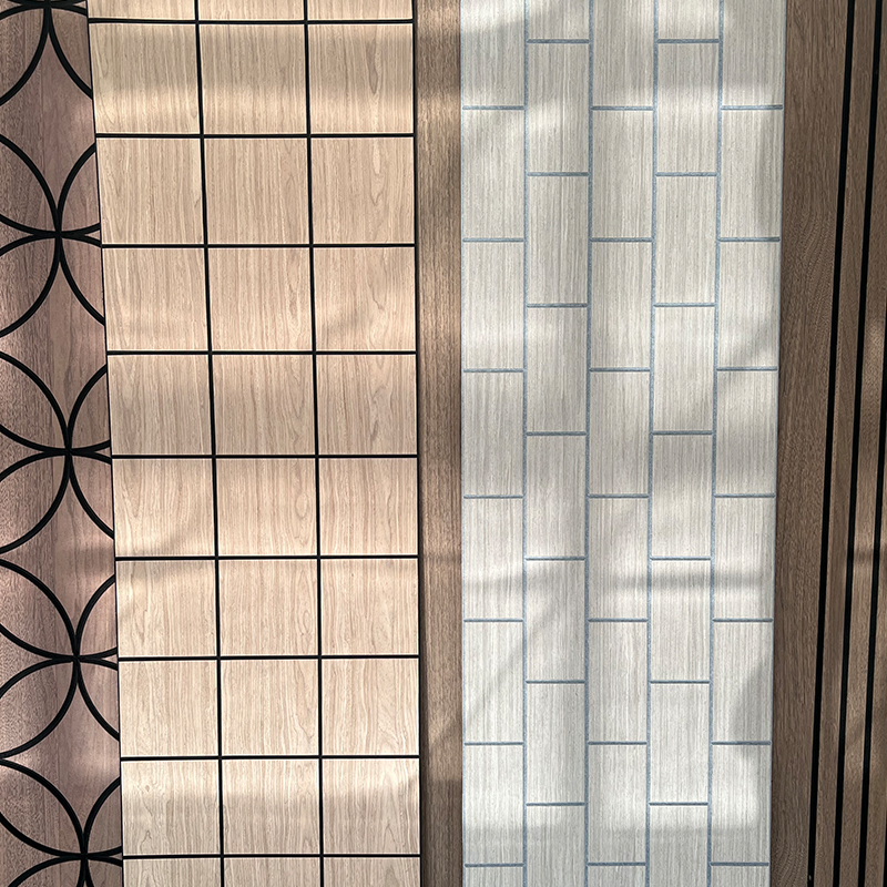 Painéis de espuma de painel de parede acústica de folheado de madeira estilo design industrial para aplicação acústica em apartamentos Painéis de espuma de painel de parede acústica de folheado de madeira estilo design industrial para aplicação acústica em apartamentos