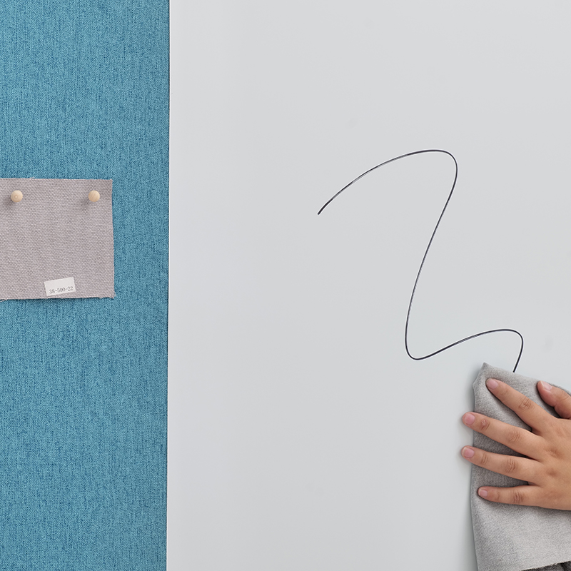 Placa acústica de escrita branca para tecido de sala de reuniões de escritório envolto com absorção de ruído de vidro temperado magnético com escrita Placa acústica de escrita branca para tecido de sala de reuniões de escritório envolto com absorção de ruído de vidro temperado magnético com escrita