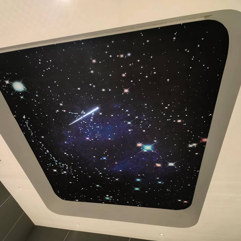 Barra de luz de teto moderna com estrela, para sala audiovisual ktv, fibra óptica, céu, estrela, projetor decorativo, luz direta Barra de luz de teto moderna com estrela, para sala audiovisual ktv, fibra óptica, céu, estrela, projetor decorativo, luz direta