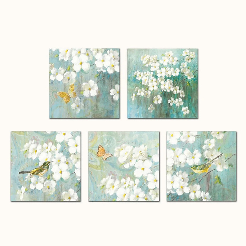 Murais de painel acústico de transferência de calor de estilo moderno - HD, absorvente de som, para quarto/sala de estar