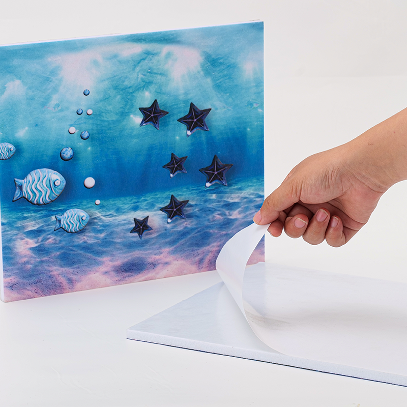 Painéis murais leves de transferência de calor personalizados - imprimíveis, autoadesivos e à prova de som para corredores