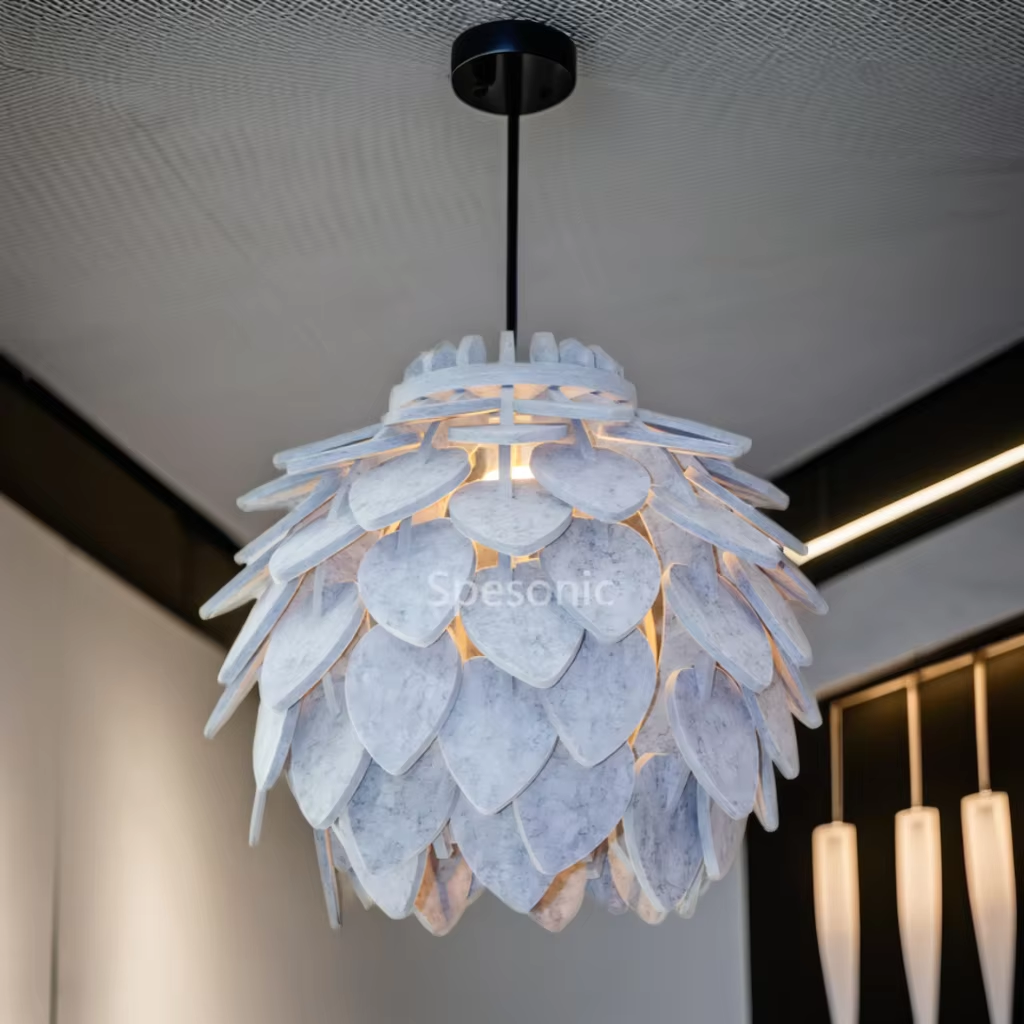 Anti-mofo e anti-umidade, painel de absorção de som tipo pendurado, adequado para cinemas e lobbies de escritório