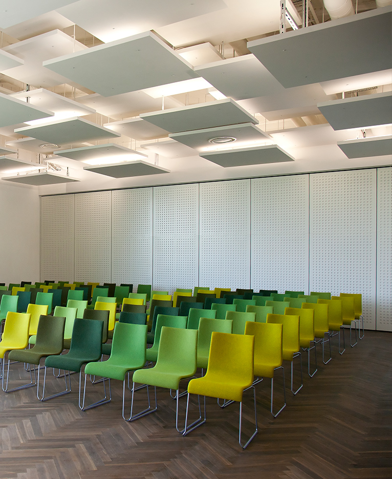 Painéis acústicos de PVC